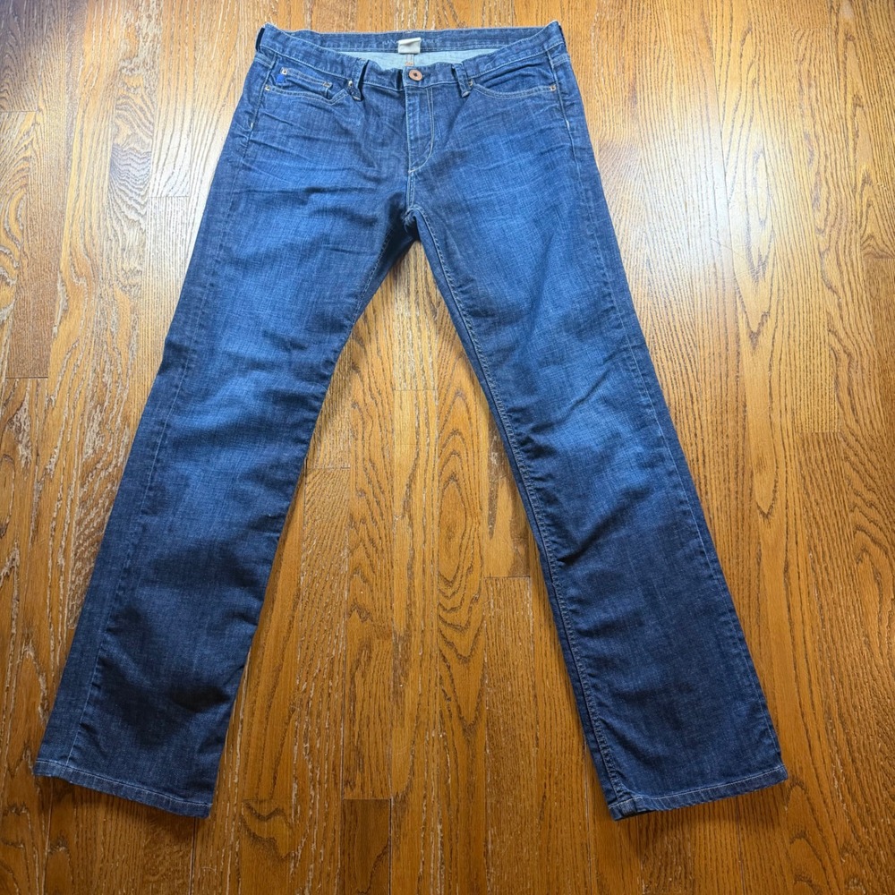 Banana Republic Mens Dark Straight Blue Jeans 32 Classic Denim Pants Y2K